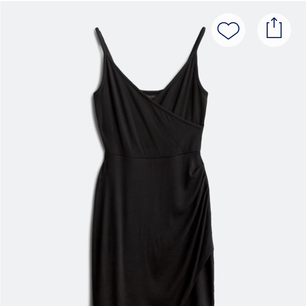 41 Hawthorn Black Asymmetrical Dress
